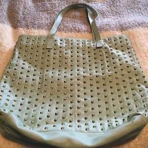 Sea foam green large purse